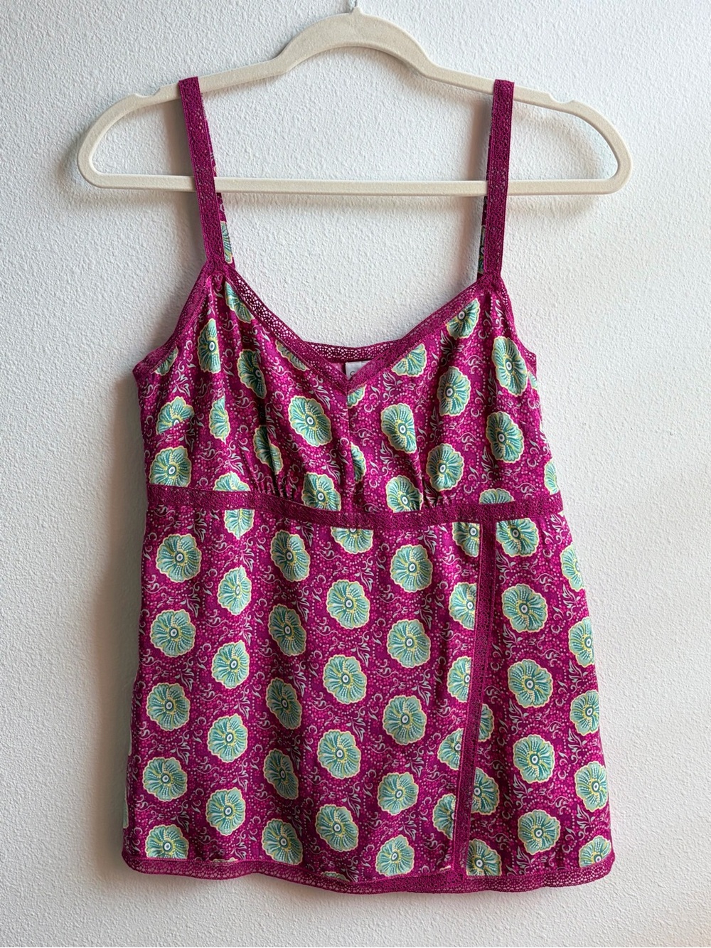 Garnet Hill Silk Floral tank 8
